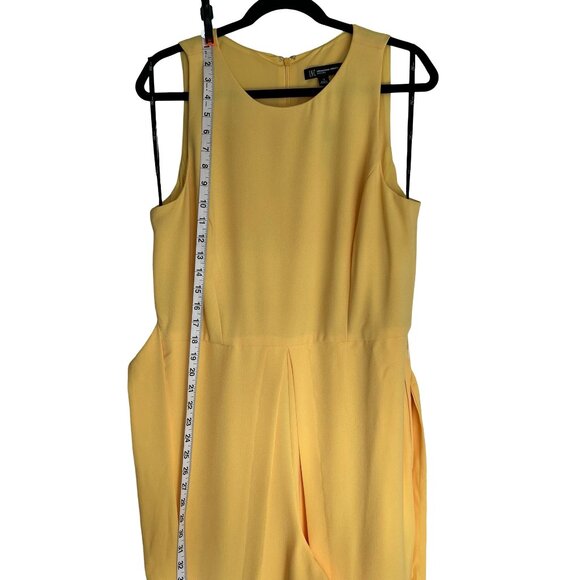 Spring, Summer Outfit. Yellow Jumpsuit Size 12 INC International Concepts. - Picture 13 of 16